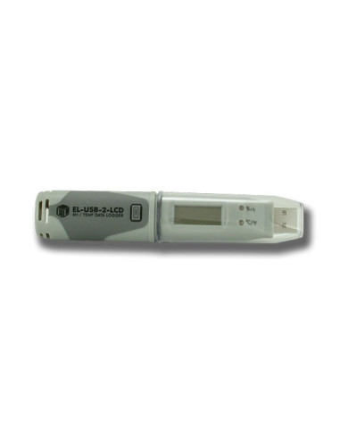 Data logger za temperaturu, vlagu i točku rosišta s USB priključkom i zaslonom - EL-USB-2-LCD