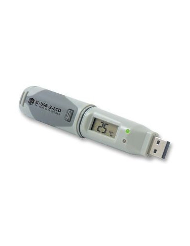 Data logger za temperaturu, vlagu i točku rosišta s USB priključkom i zaslonom - EL-USB-2-LCD