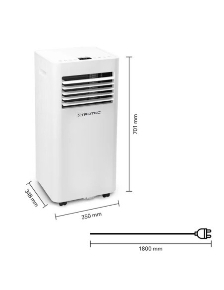 TROTEC PAC 2620 E WiFi - Prijenosni klima uređaj s brtvom za roletu